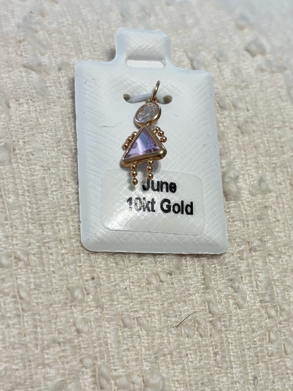 10kt Gold June Birthstone Charm